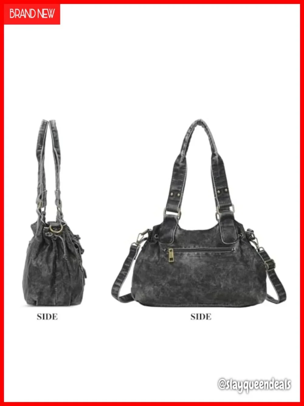 Small Hobo Bag Faux Leather Shoulder Handbag with Removable Strap